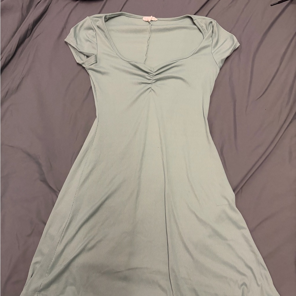 REVOLVE Sage Green Ribbed Top